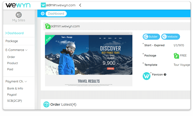 WEWYN-เว็บไซต์-สำเร็จรูป-dashboard
