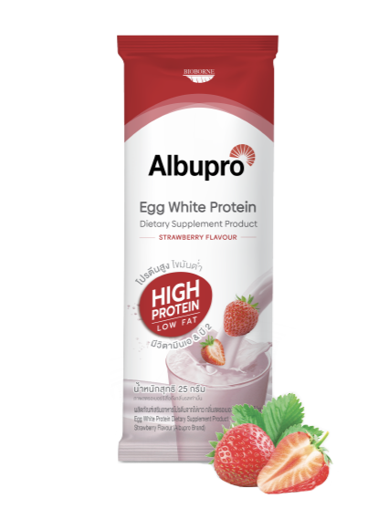 โปรตีน-Albupro-สตรอเบอร์รี่